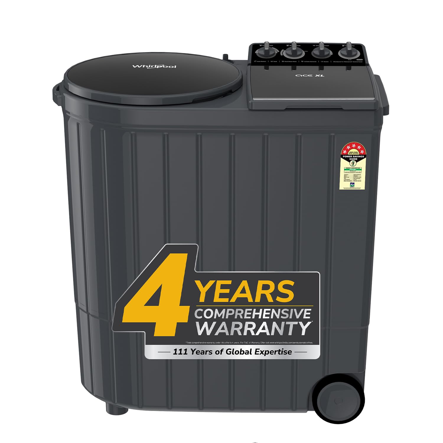 Whirlpool 11Kg Semi-Automatic Top Loading Washing Machine (ACE XL 11 DMIX GRAPHITE GREY,10YR MW, Dynamix Detergent Dispenser) Whirlpool 11Kg Semi-Automatic Top Loading Washing Machine (ACE XL 11 DMIX GRAPHITE GREY,10YR MW, Dynamix Detergent Dispenser)