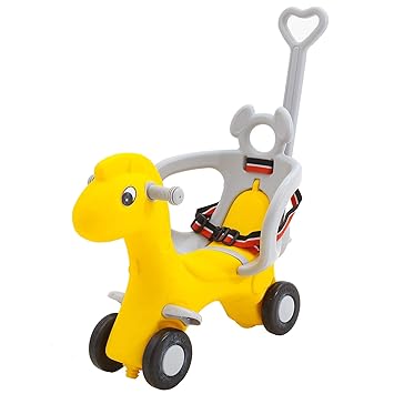 Baybee 2 in 1 Baby Horse Rider-Kids Ride-On Push Car, Toy Horse Ride-On, Kids Toys, Toddler Baby Toy Suitable for Kids Boys & Girls Age 1-3 Years Old, Made in India