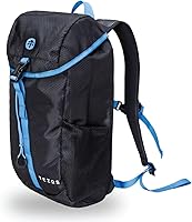 Vista 8 de Mochila Tezos Juniper - ligera, duradera, 16L - Mochila de día compatible con hidratación para senderismo, viajes, camping, ciclismo y más, Negro