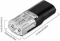 Vista 7 de Conectores de cable, conector de enchufe de doble cable, conector de cable de bajo voltaje, conectores eléctricos de tira de luz LED de 2 pines, sin