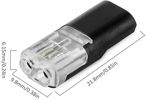 Miniatura 7 de Conector enchufable de doble alambre con hebilla de bloqueo, conector de empuje de doble cable con hebilla de bloqueo, conector de enchufe de doble