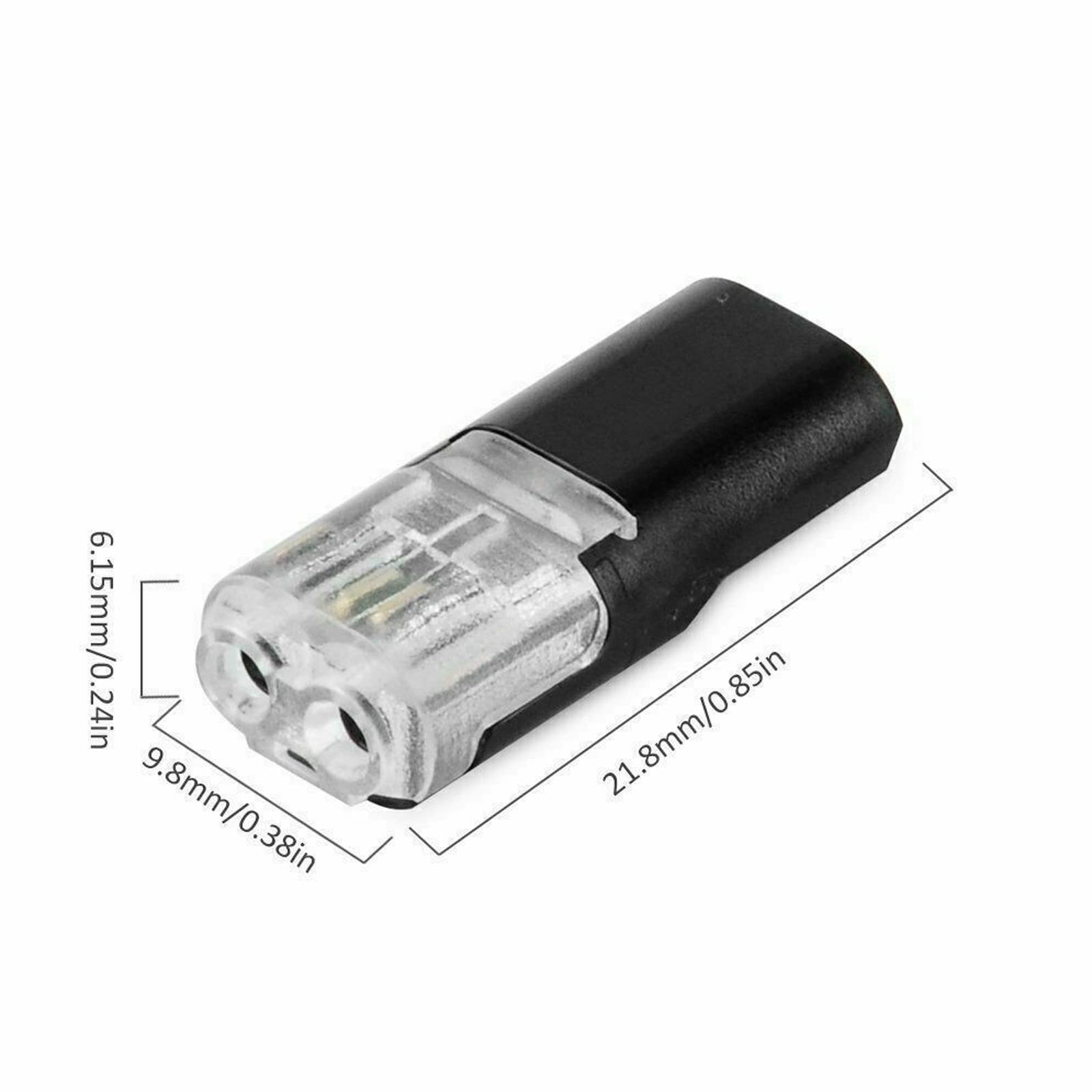 Double-wire Plug-in Connector with Locking Buckle, Double-wire Push-in Connector with Locking Buckle, Double Wire Plug In Connector, Double Wire Push Connector - No Wire Stripping Cutting (50PCS)