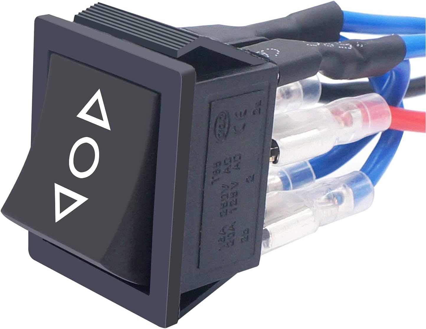 weideer 20A 12V DC Motor Polarity Reverse Rocker Switch DPDT 6 Pin ON