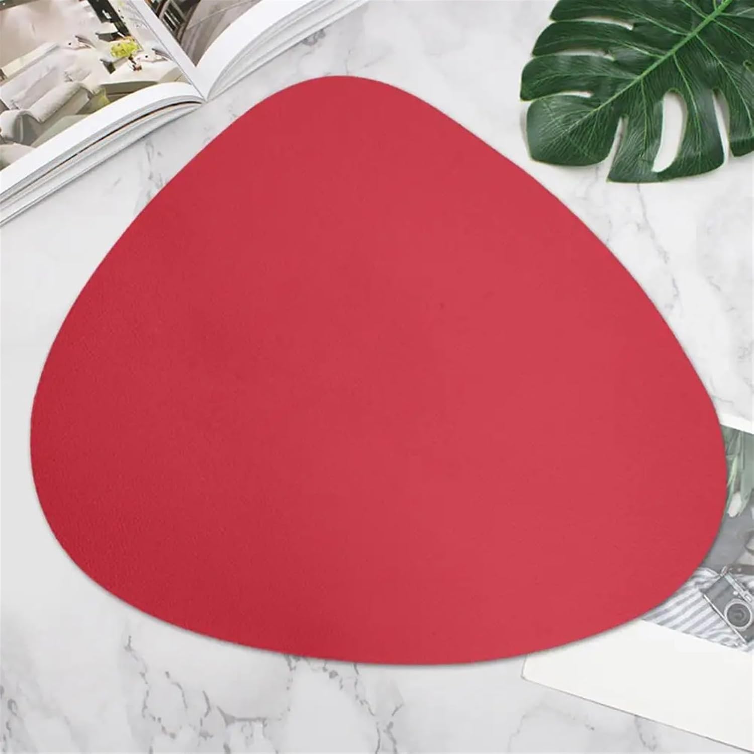 Western Placemat Color Oval Design Heat- Easy to Clean Dining Table Mat Kitchen Protection Pad for Dining Table (Color : Gray)
