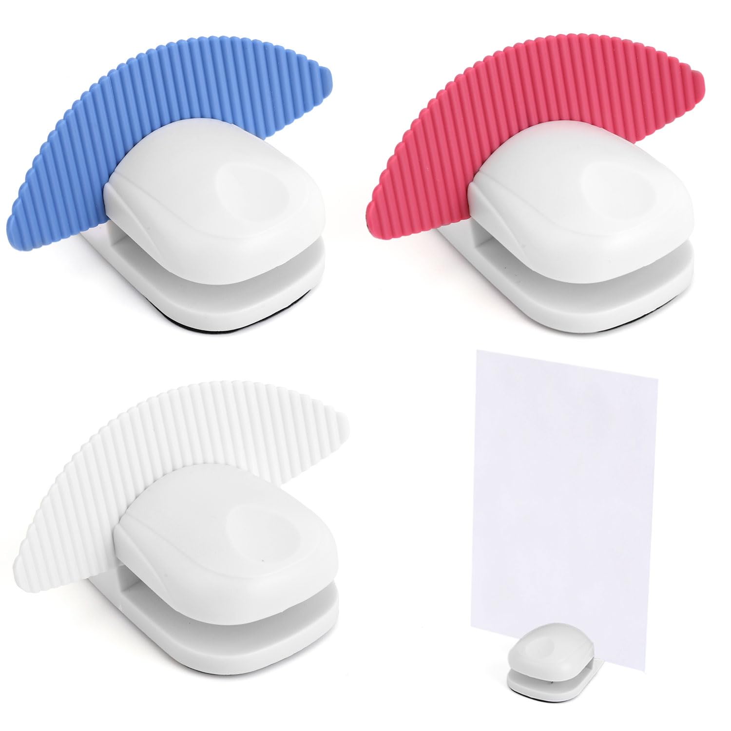 3uds Soporte para Papel de Escritorio, Ideal Escribir a Máquina o para Usar en la Oficina Cuenta con Base Antideslizante y Pinza Documentos de Escritorio Compatible con Papel A4