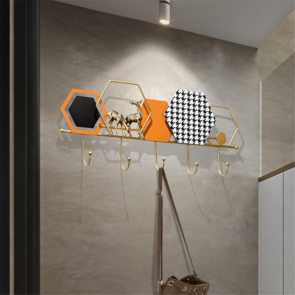 Gancho para Colgar en la Pared Perchero Decorativo de Pared for Entrada con Ganchos creativos for Abrigos, Bolsos, Llaves y Bufandas. Perchero Decorativo(Pequeño)