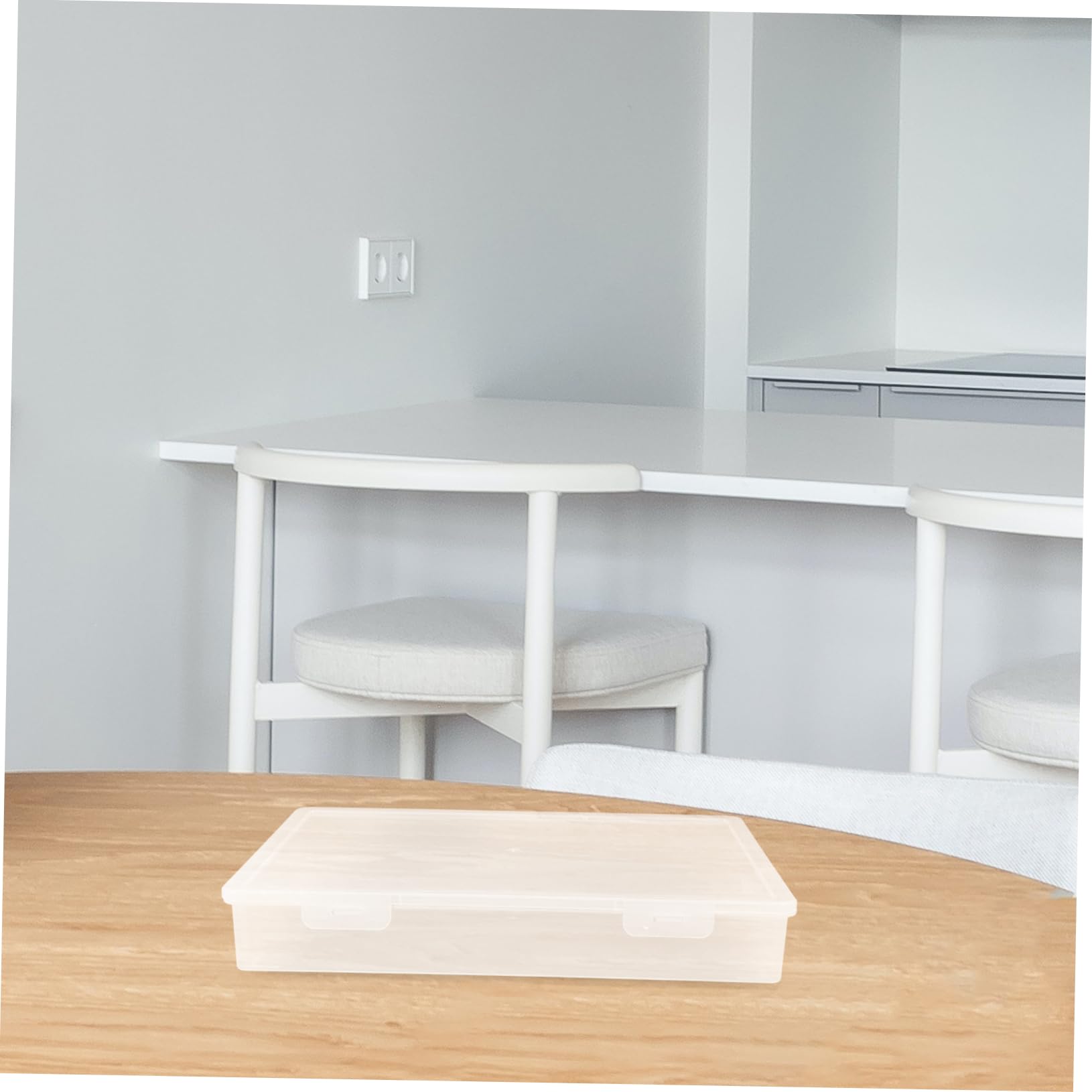Scatola Organizer Impilabile in Plastica Bianca, 6 Pezzi | Coperchio ad Apertura Facile, Superficie Liscia, per Componenti Elettronici e Perline