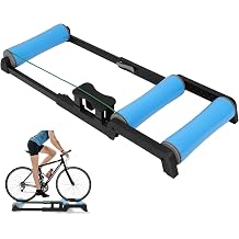 Cycling Train Platform Roller Bike Rollers Adjustable Bike Trainer Stand with Resistance for MTB Road Bike Exercise Foldable Indoor Cycling Bicycle Roller