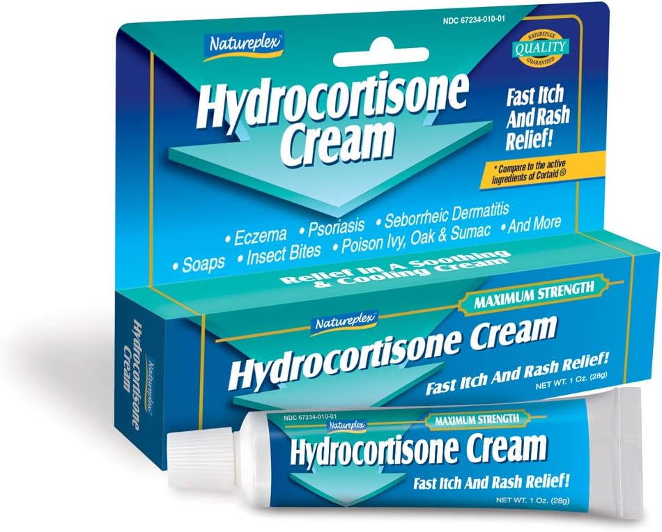 Hydrocortisone Cream Fast Itch and Rash Relief 4 Pack : Health & Household