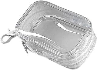 Small Clear Purse, PP Mini Transparent Storage Bag With Keychain