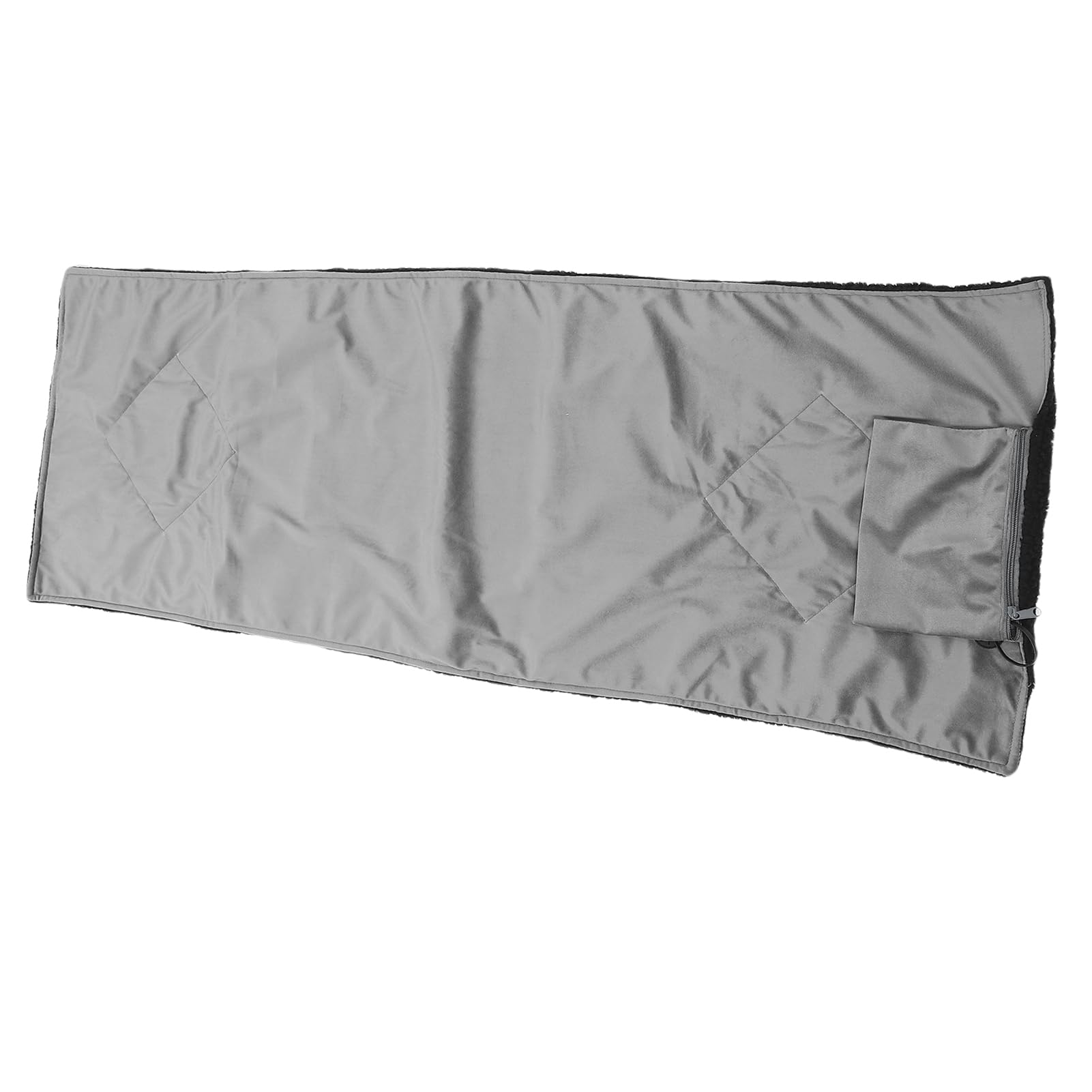 Cuscino riscaldato elettrico in morbido pile di agnello con 3 impostazioni di temperatura, per campeggio, pesca, viaggi, 135 x 48 cm