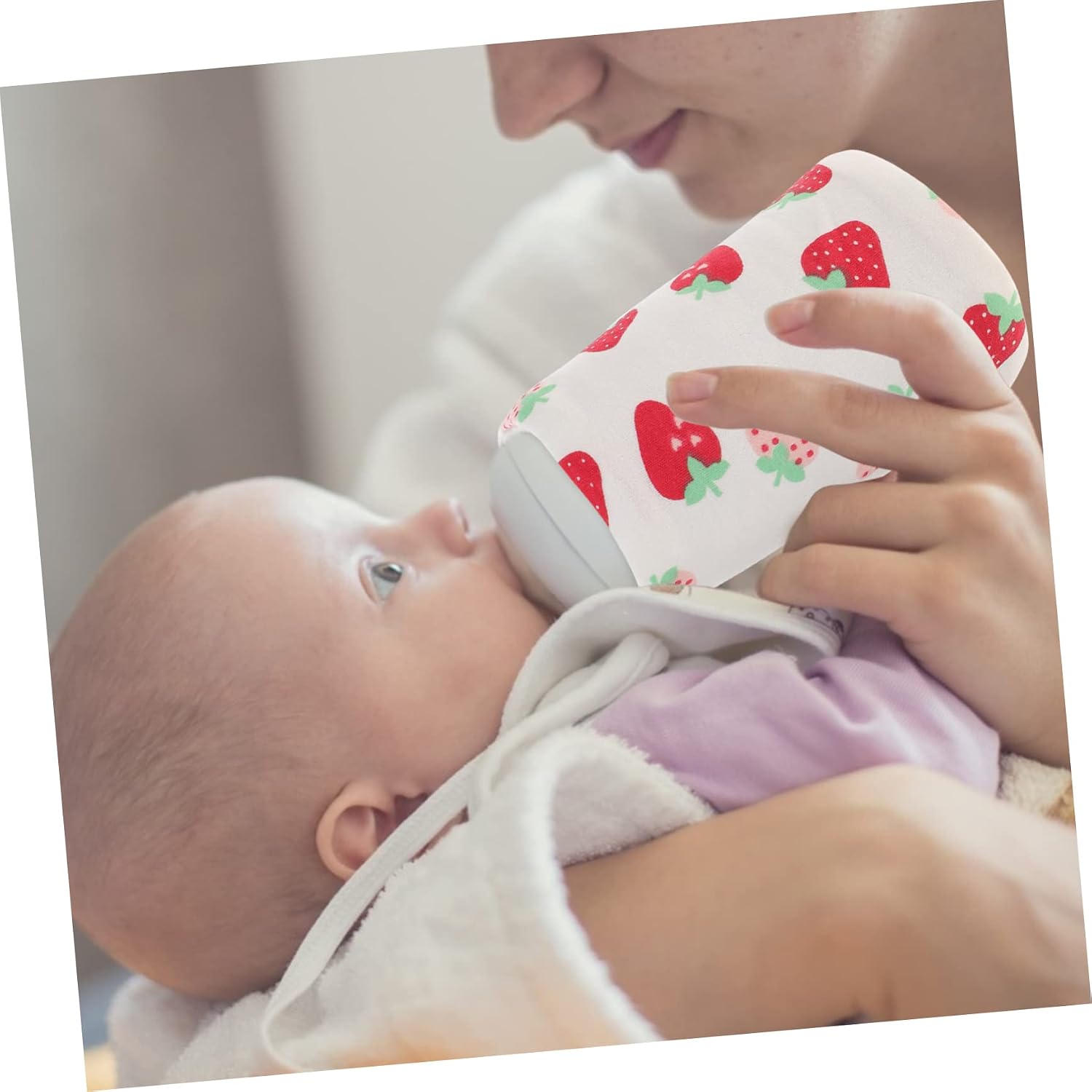 Milisten Portable USB Bottle Warmer for Breastmilk Travel Thermal Bag Universal Heating Sleeve Compact and Rechargeable for-The-Go Parents