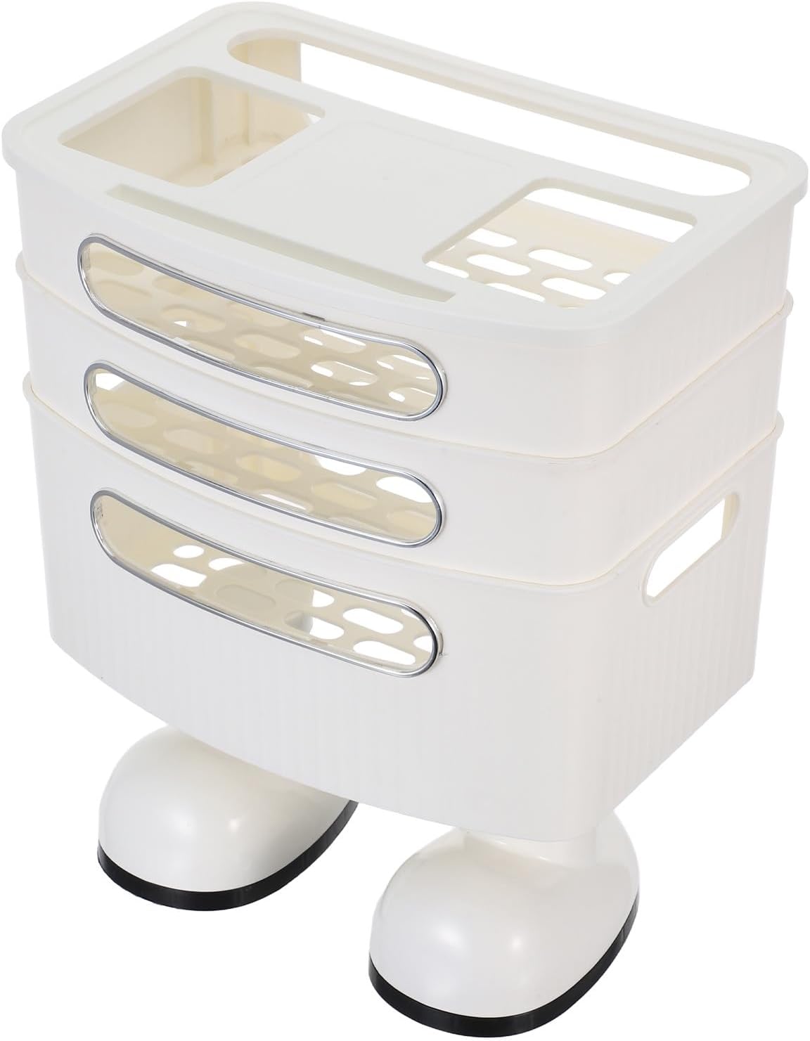 Router Shelf Storage Organizer: 3 Layer Router Rack Cable Box Cover Power Strip Management Stand for Bedroom Living Room