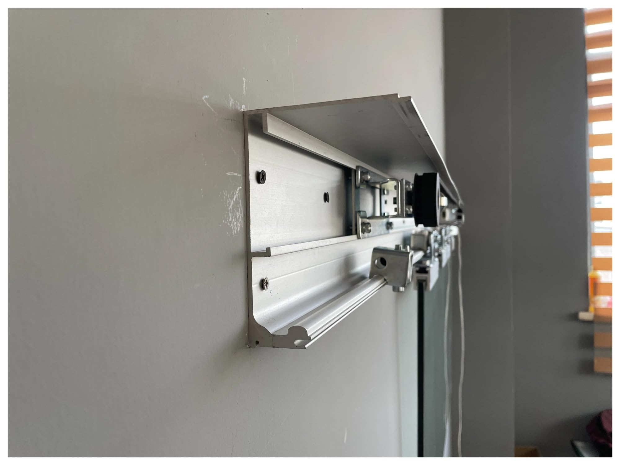 Abridor de puerta de garaje, Abridor de puerta corrediza de vidrio con motor sin escobillas Dc24V CC en operador de puerta automática Se adapta a puertas versátiles