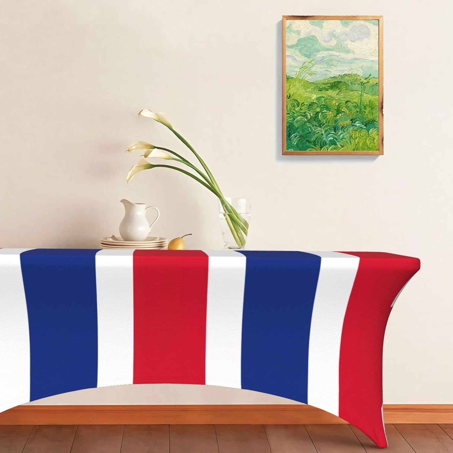 Flag of Costa Rica Print Table Cover Rectangular Tablecloth for 6-Foot Tables for Wedding Banquets Outdoor