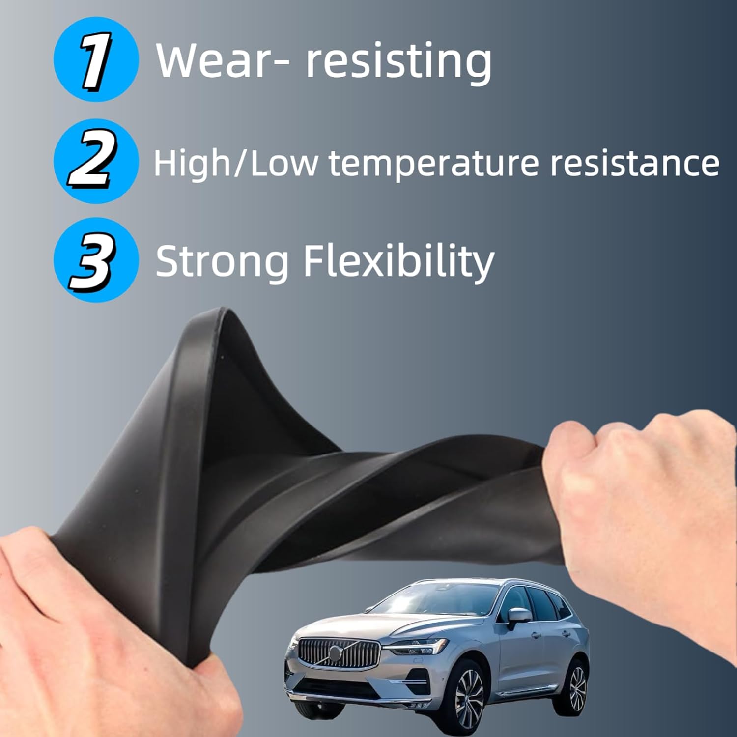 Mud Flaps Splash Guards for Volvo XC60 2018-2025 Custom Fit All Weather Exterior Accessories