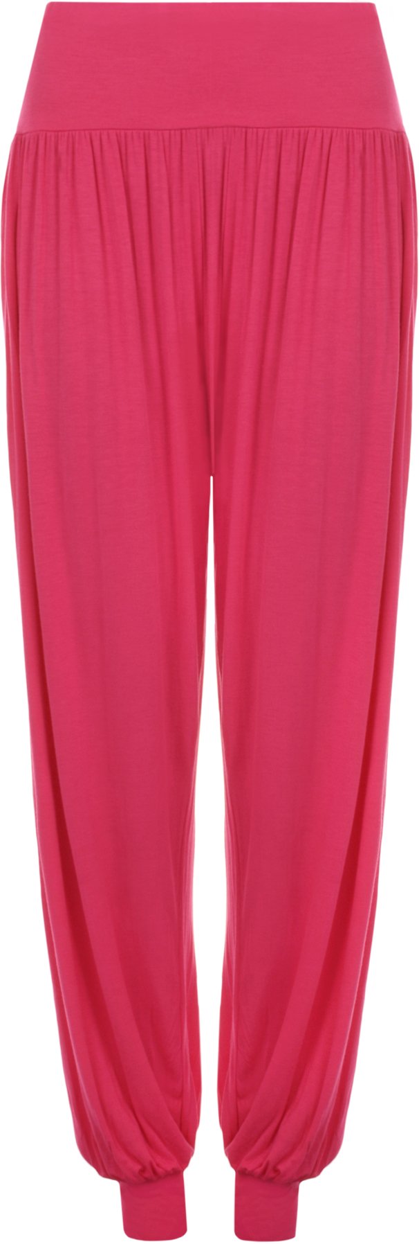 Wearall Women's Cerise Plus Size Harem Trousers Full Leggings Stretch Pants 8-10