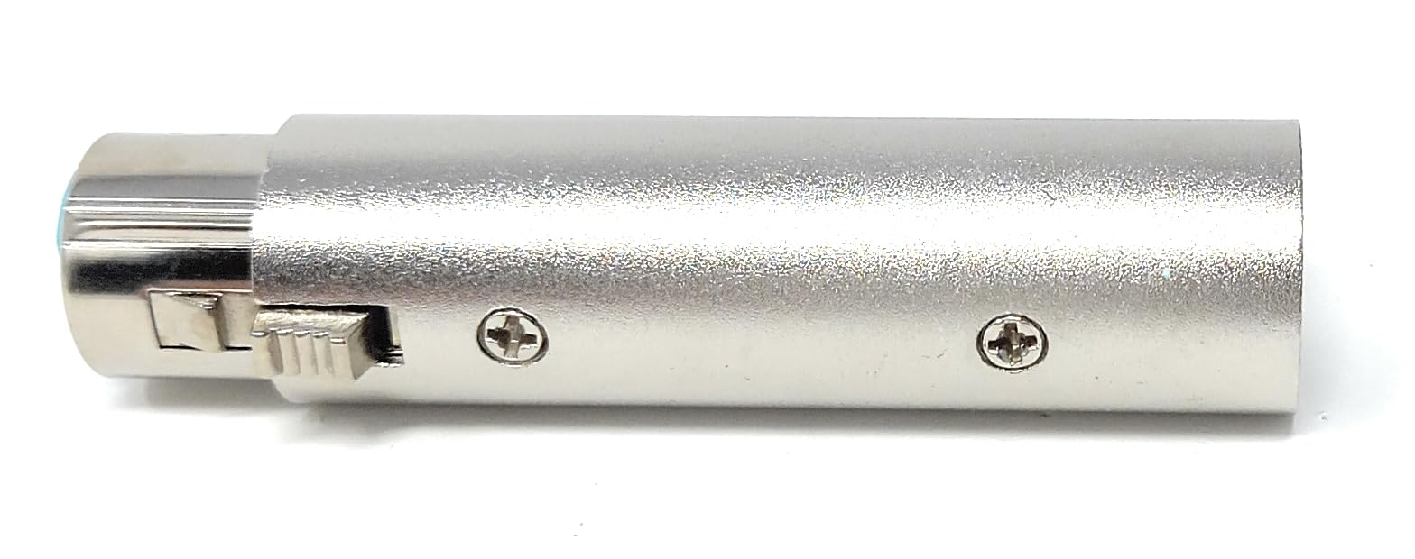 DRUT 2pcs. XLR 3-Pin Male to 5-Pin Female DMX Adapter - Audio, Video, Stage Light Converter, Joiner, Extender - Image 4
