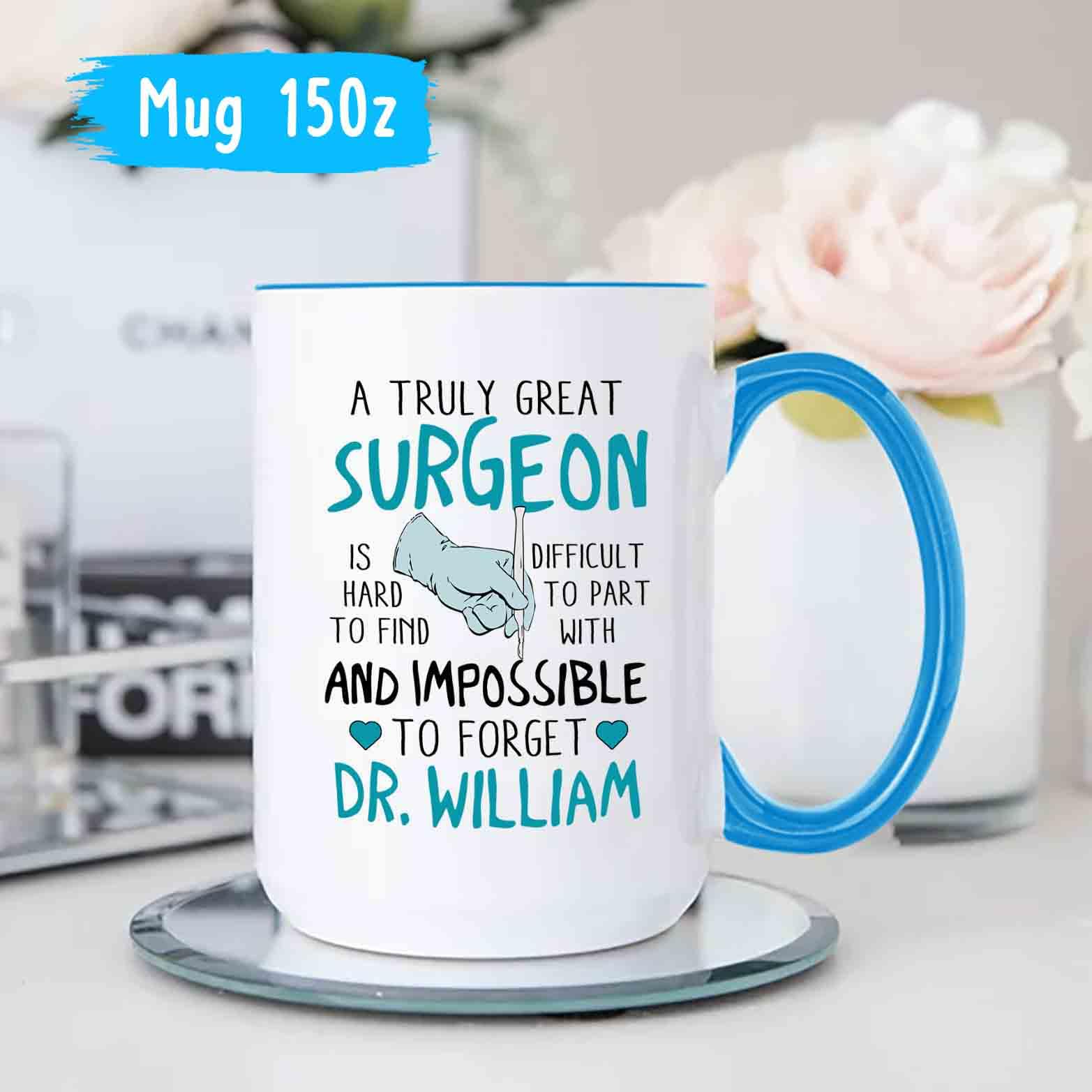 "A Truly Great Doctor" Retirement Coffee Mug - 11 Oz Ceramic Funny Gift For Retiring Physician - View #8