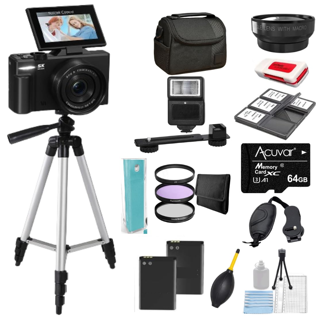 Amazon | 写真&ビデオ用5Kデジタルカメラ– WiFi付き75MP UHD Vlog