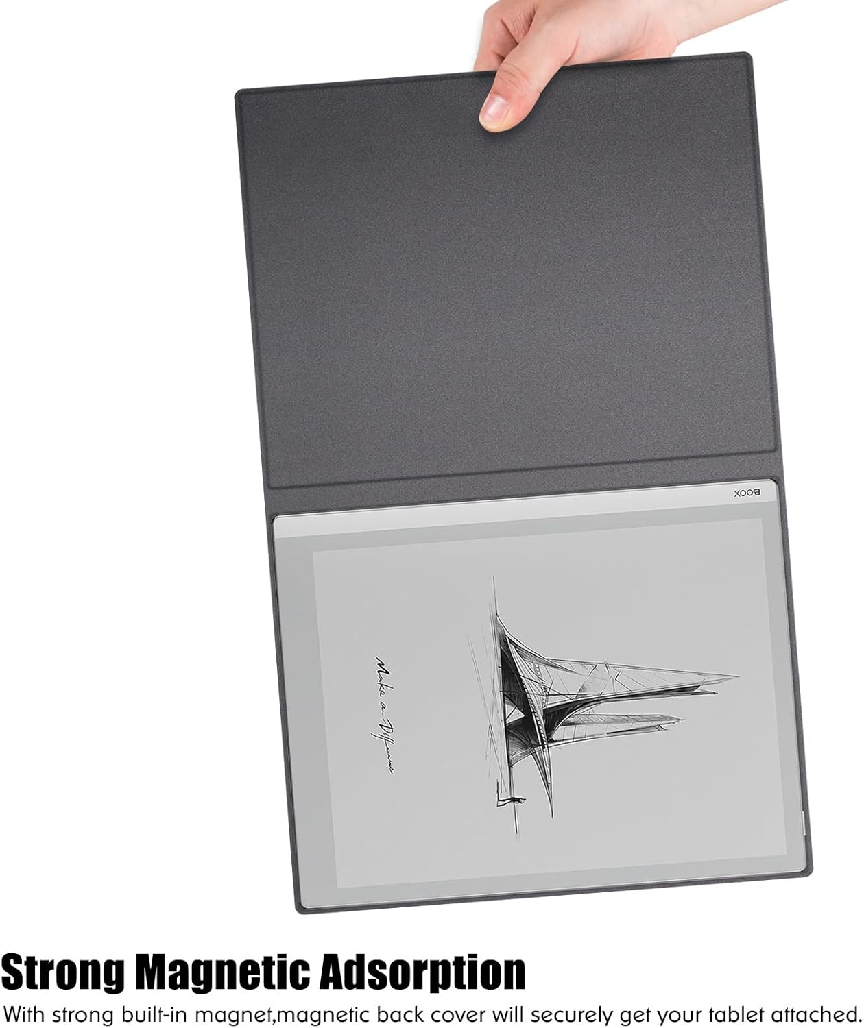 BOZHUORUI Magnetic Case for Onyx Boox Go 10.3 / Boox Tablet Go 10.3 Lumi (1th/2th Gen,2024/2026 Released),with Auto Sleep/Wake,Slim & Lightweight,PU Leather Protective Cover,Mint Green