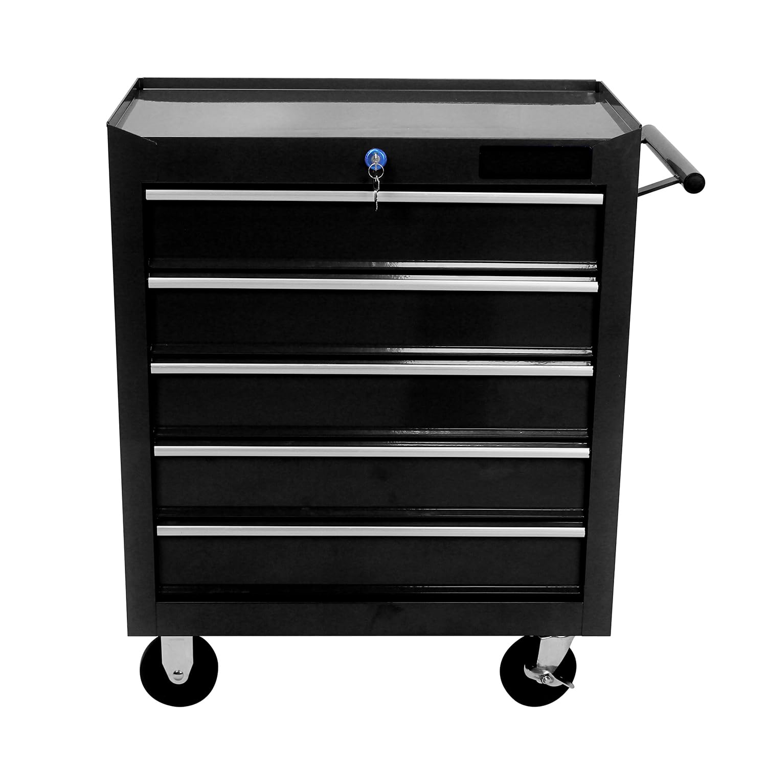 5 Drawer Tool Chest, Tool Storage Cabinet for Garage Storage with 4 Wheels and Locking System,Black