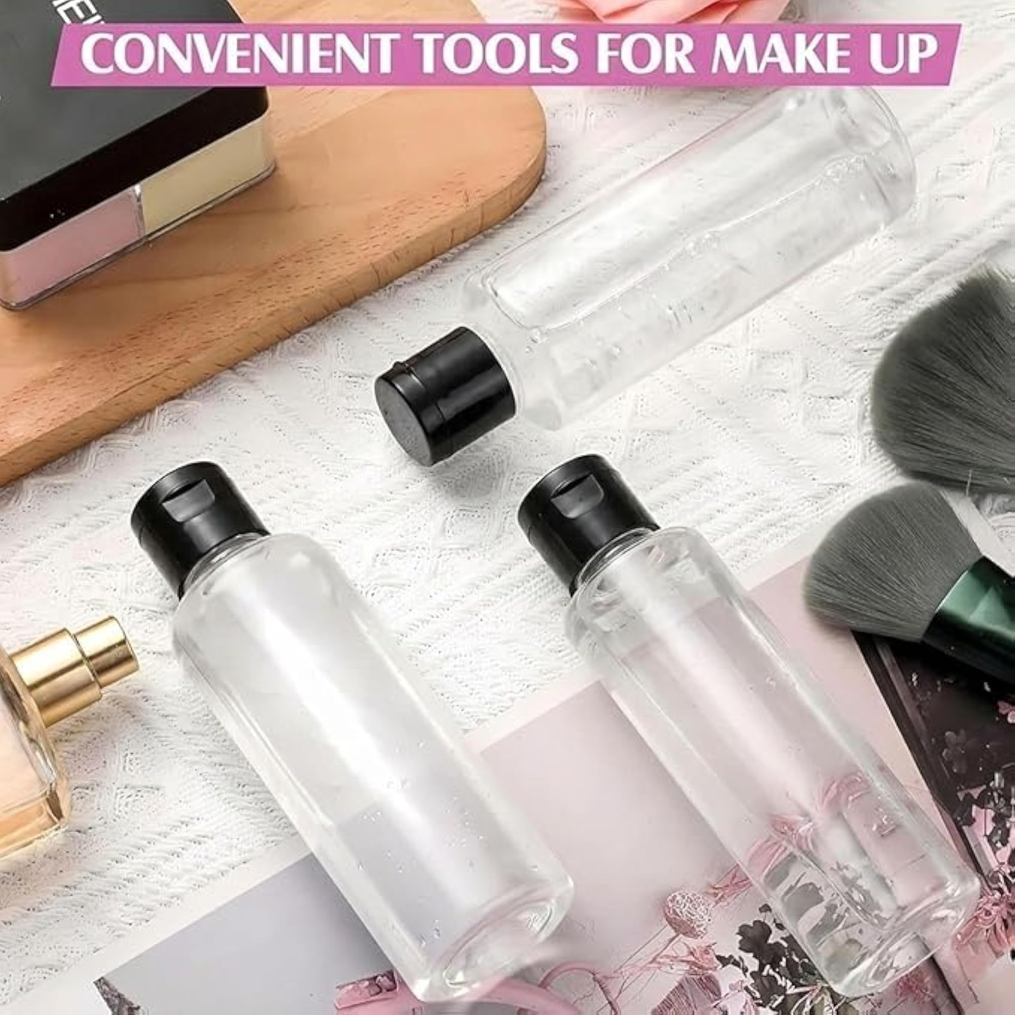 Travel Flip Cap Bottle Set of 6, 100ml