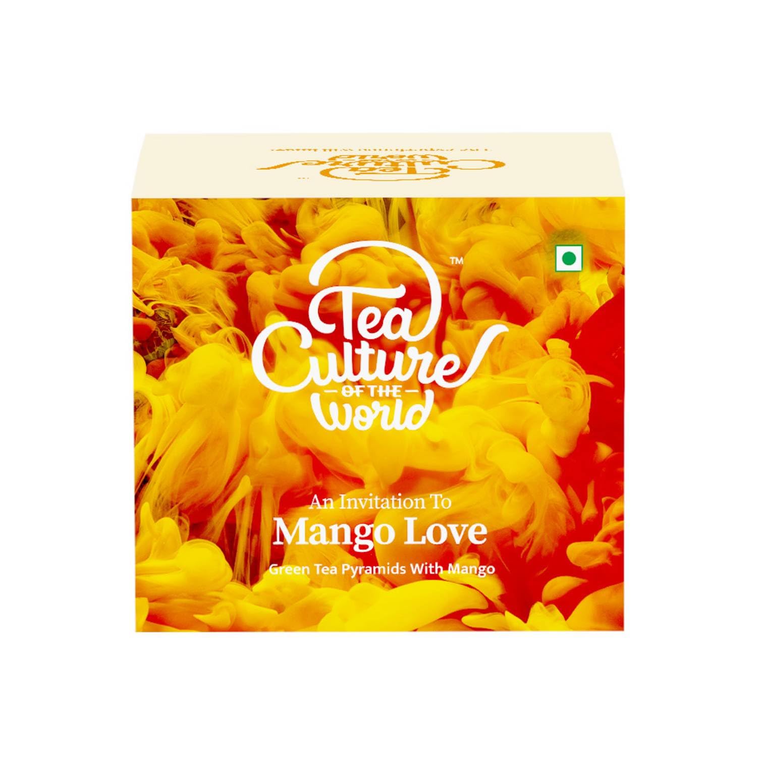 Tea Culture of The World Mango Love | Iced Tea, Cocktails, Mocktail |Green Tea | Made with 100% Whole Leaf & Natural Flavors, Brew Hot or Cold, 16 count