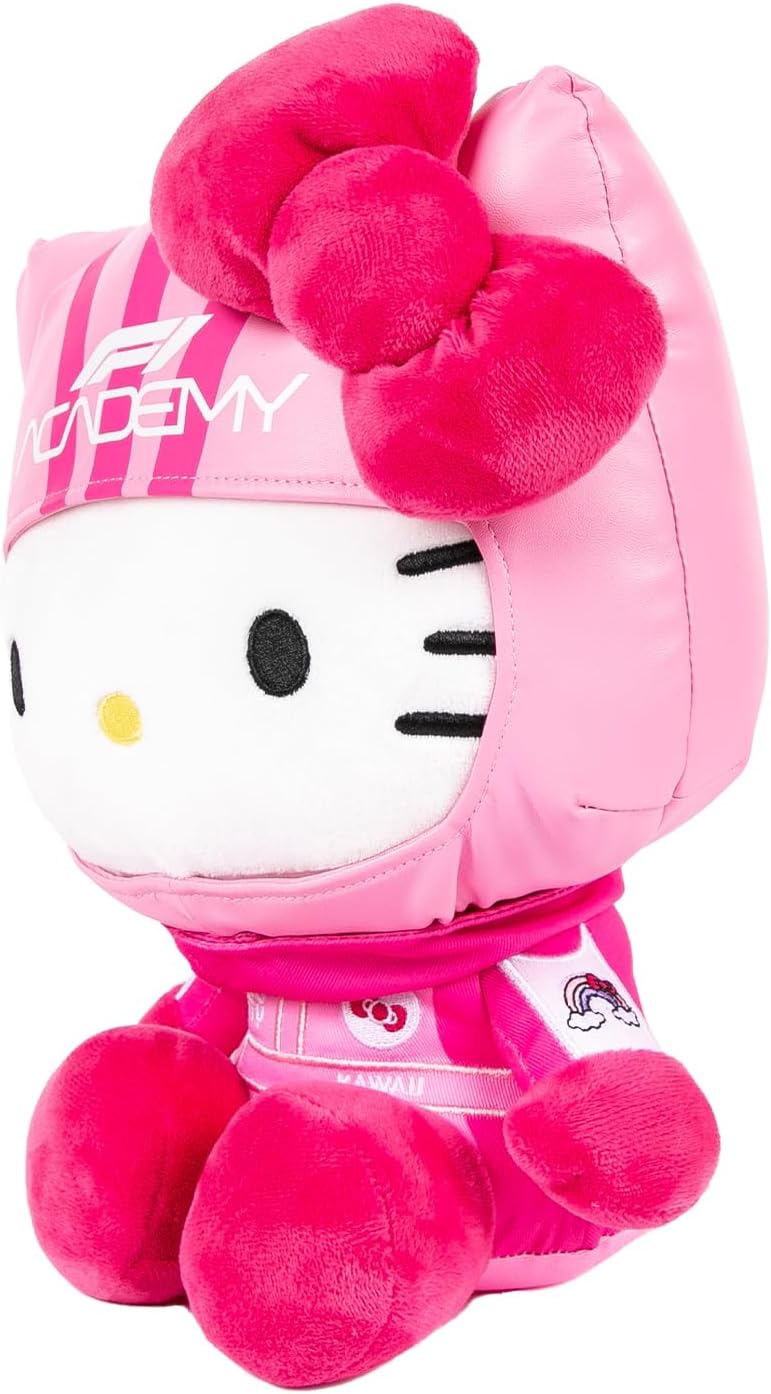 F1A x Hello Kitty Unisex Racing Plush Stuffed Animal, Pink, One Size