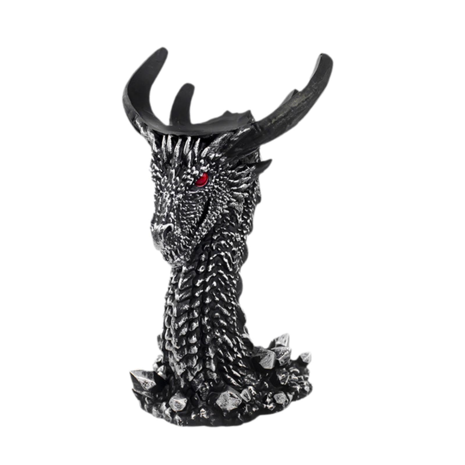 mophrati Black Dragon Figurines Glass Base Living Rooms Increase Fun