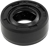 Vista 43 de uxcell Caucho doble de los labios del sello de aceite del eje rotatorio métrico 49.2x82.0x16.4 ft m TC, negro