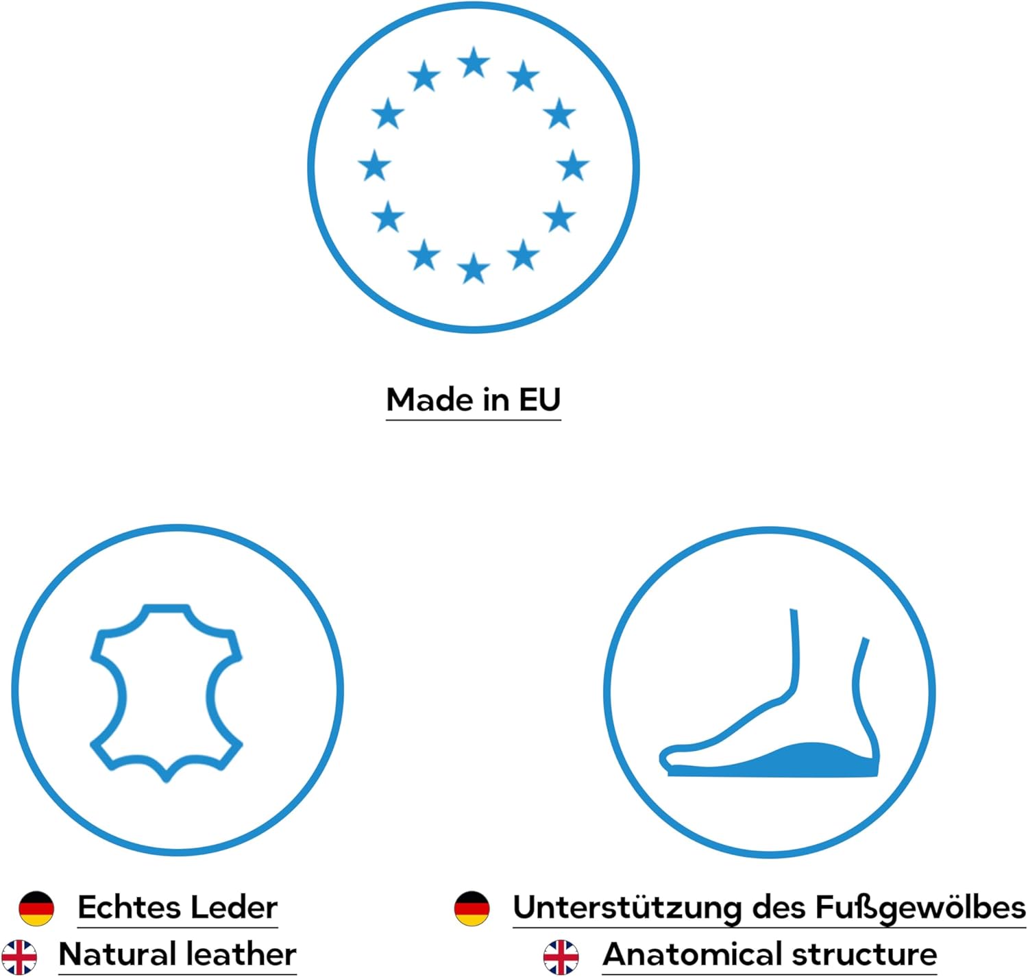 – Anatomic Shoe Inserts (EUR 36-46) – Prime Leather Arch-Assisting Insoles with Latex Foam Cushioning & Charcoal Layer – Comfort Insoles for Men & Women – Metatarsal Padding (M8 Men) - Image 3