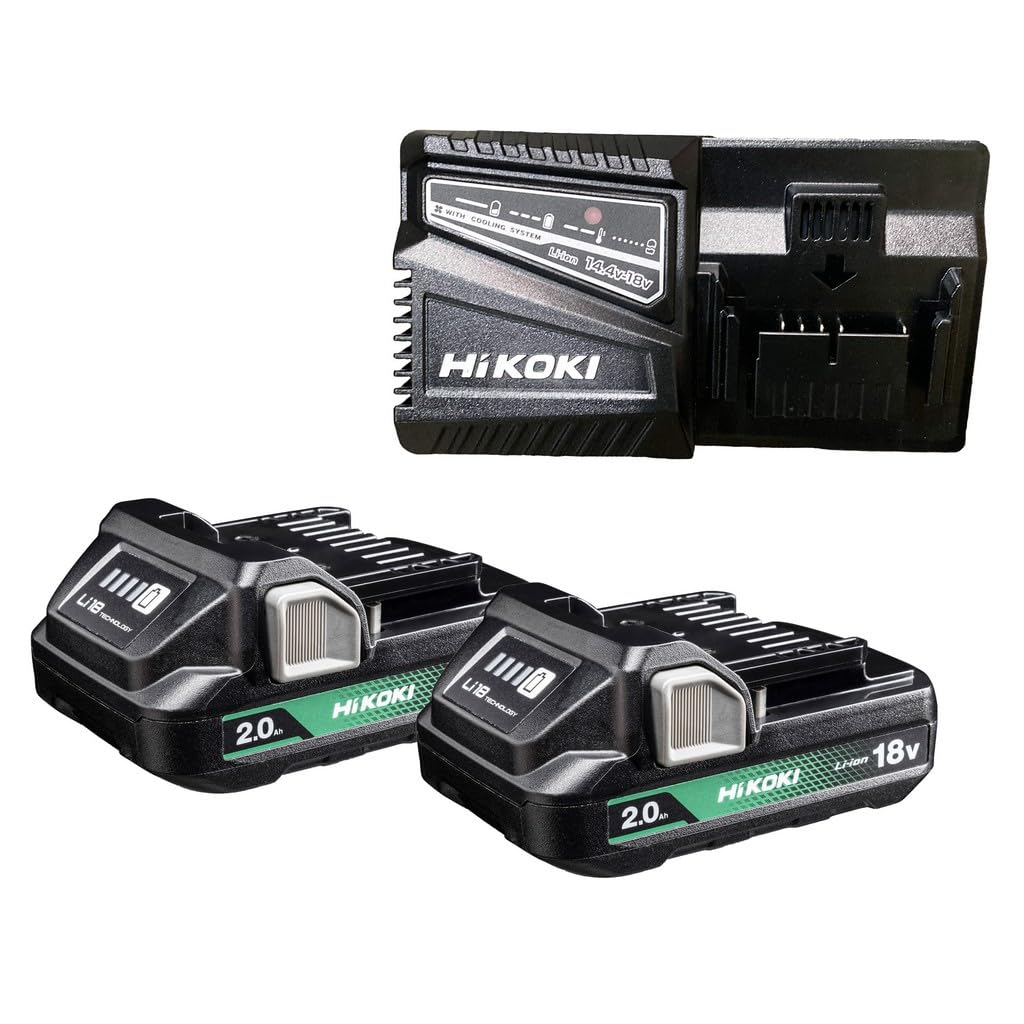 Batteries HiKOKI 18V BSL1820M compactes et chargeur rapide UC18YSL compact - 2