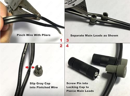 Miniatura 4 de SRRB Paquete de 6 conectores de cable de repuesto de bajo voltaje directo para Malibu Paradise Moonrays y más