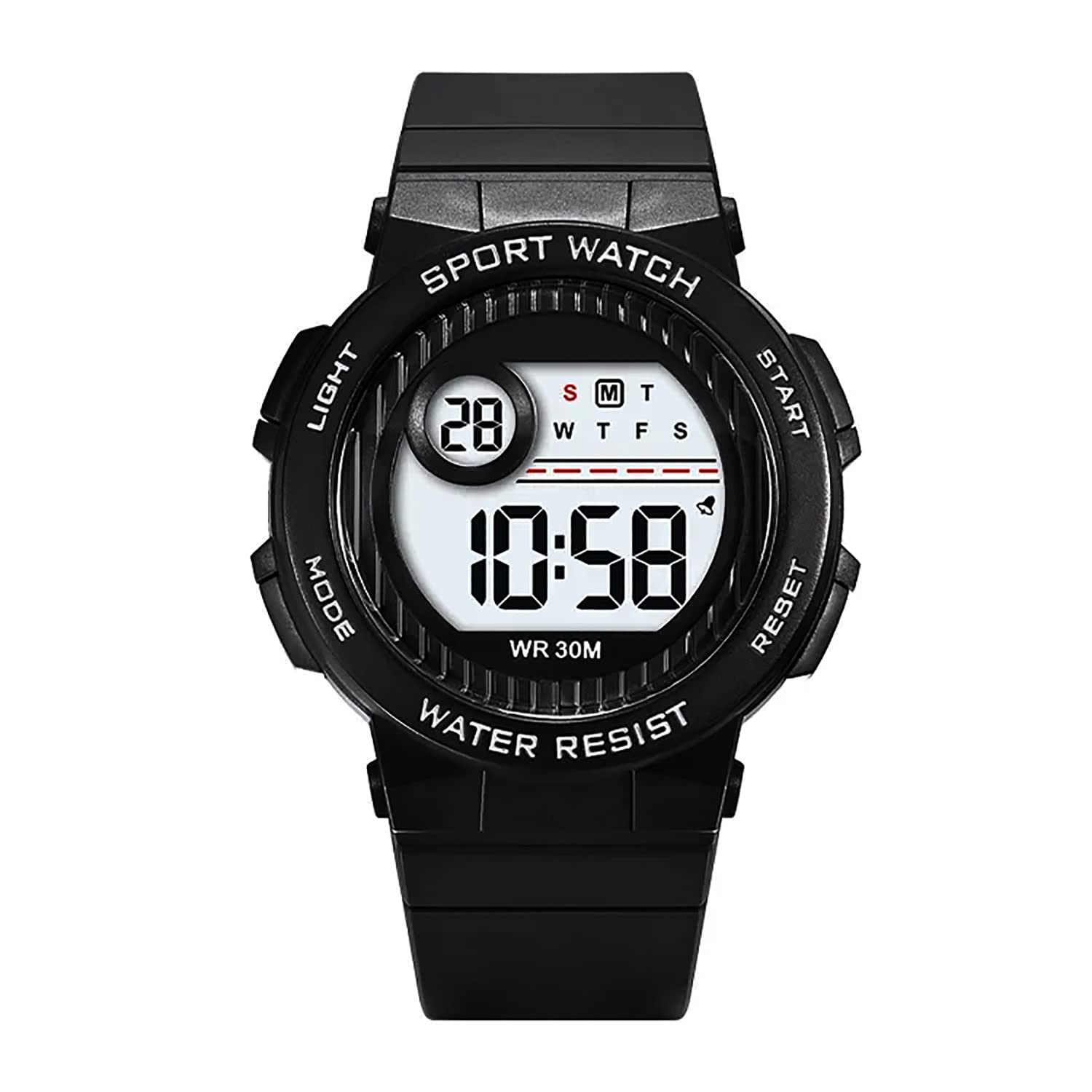 Time Up Silicone Digital Dial 2023 Launch Alarm With Sound Waterproof Light Kids Watch For Boys & Girls (Age:4-12 Years)-Det12-X (Black) (B0BSFX51BY) Amazon Price History, Amazon Price Tracker