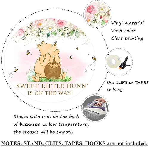 Miniatura 10 de Fondo clásico para baby shower de bebé para niños, abejas de dibujos animados azules, decoración de fondo para fotos de cumpleaños, baby shower,