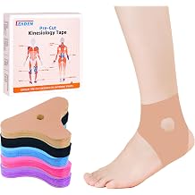 Precut Kinesiology Tape for Ankle, 20 Pcs, Beige
