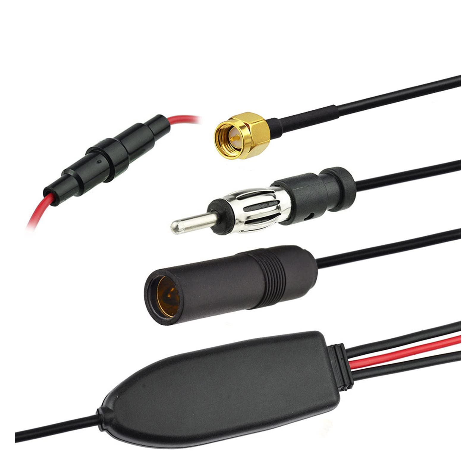 TAOTT Conversion FM/AM To FM/AM/DAB Car Radio Aerial Antenna Converter/Splitter With SMA Plug Male RF Connector Fit For AutoDAB Accessories