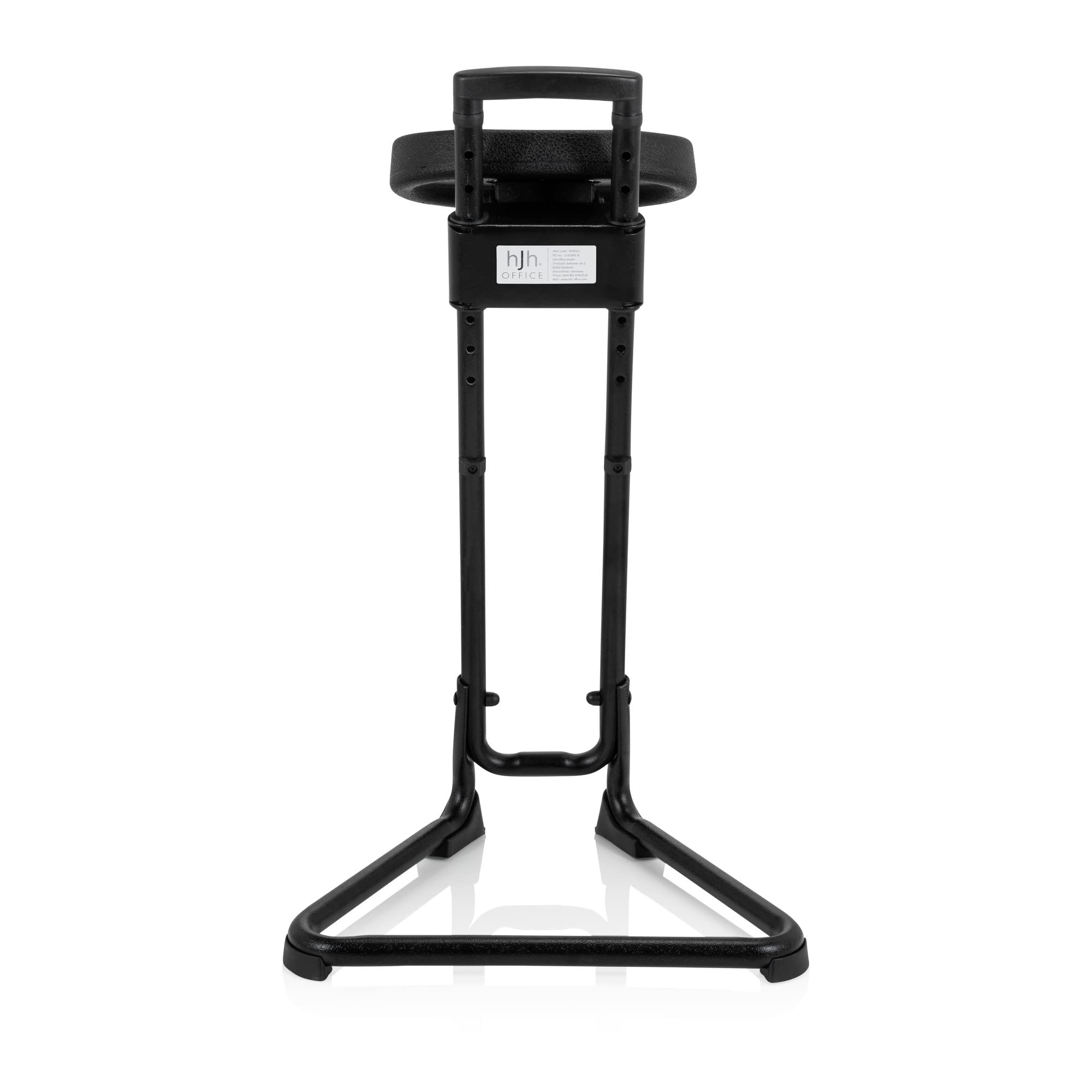 hjh Office 830010 Silla de Trabajo Top Work 32 Espuma Duro Negro Bastidor metálico Estable Asiento inclinable, Talla única