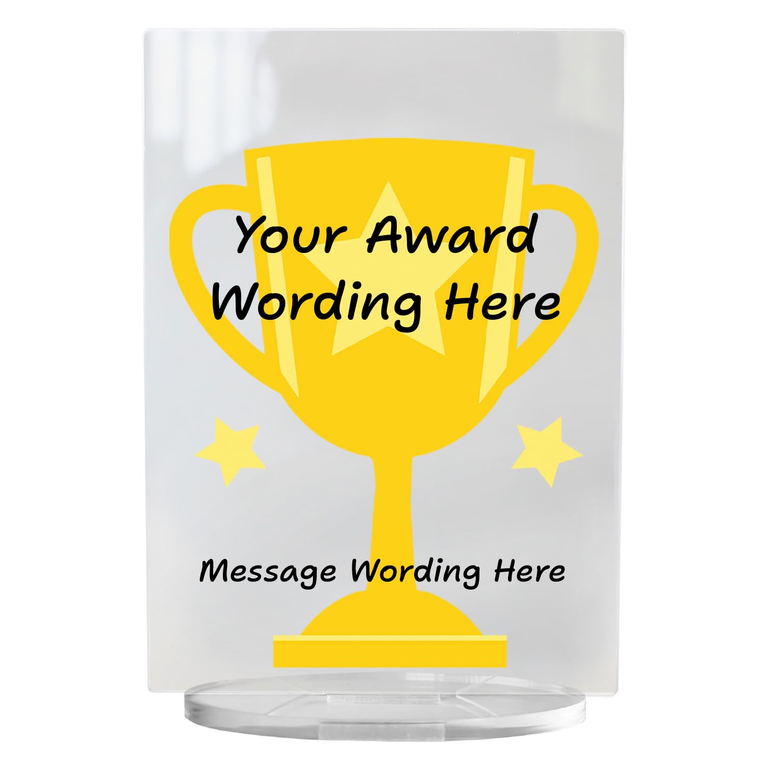 Personalised Image Choice Plaque Award Acrylic Plaque Gift Acrylic Stand Holder 140mm X 100mm Primary Teaching Services