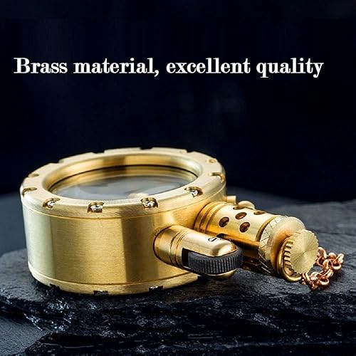 Miniatura 4 de Encendedor de queroseno antiguo vintage con diseño creativo de botella transparente, estilo steampunk fresco, rueda de encendido, regalos de