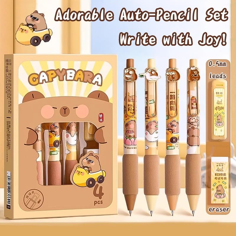 Cute Capybara Pencil Case Kawaii Pouch Stationery Set Gifts For Girls Boys Kid Large Capacity Capibara Organizer School Supplies - Image 7