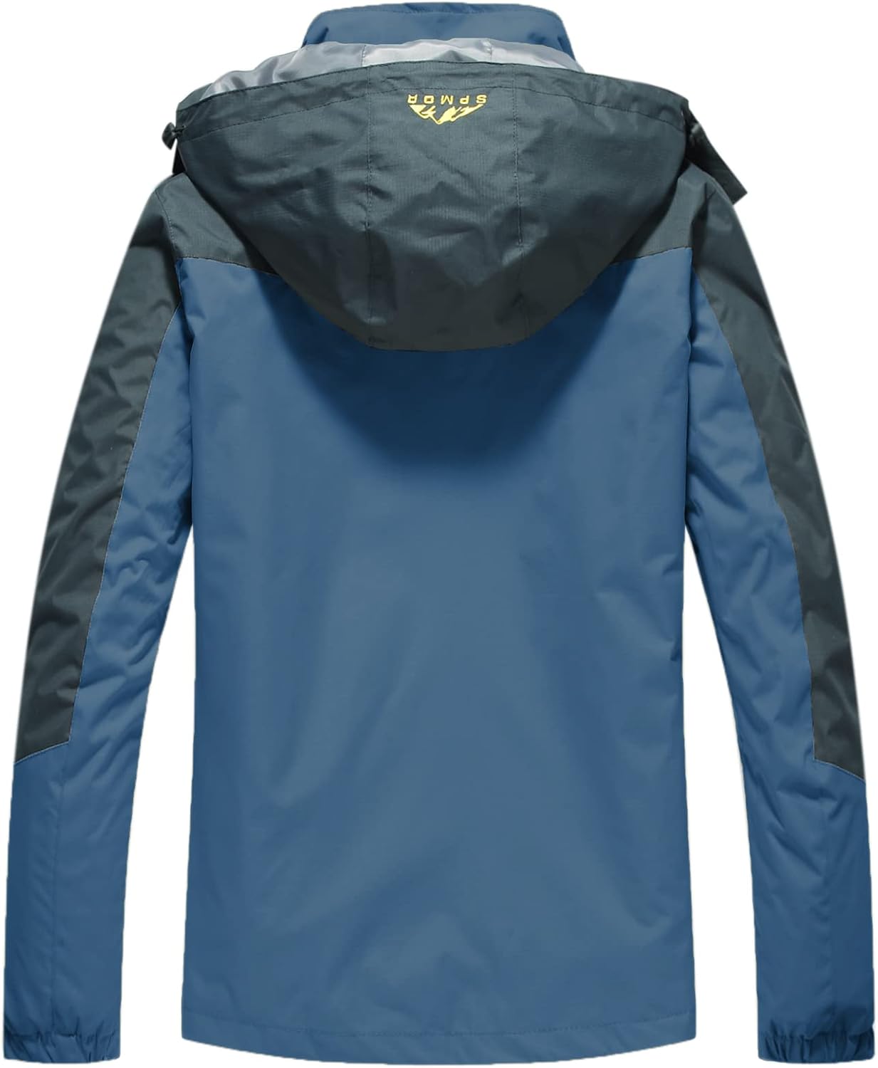 Spmor Women's Waterproof Rain Jacket Windproof Hooded Windbreaker Lightweight Raincoat - Image 2