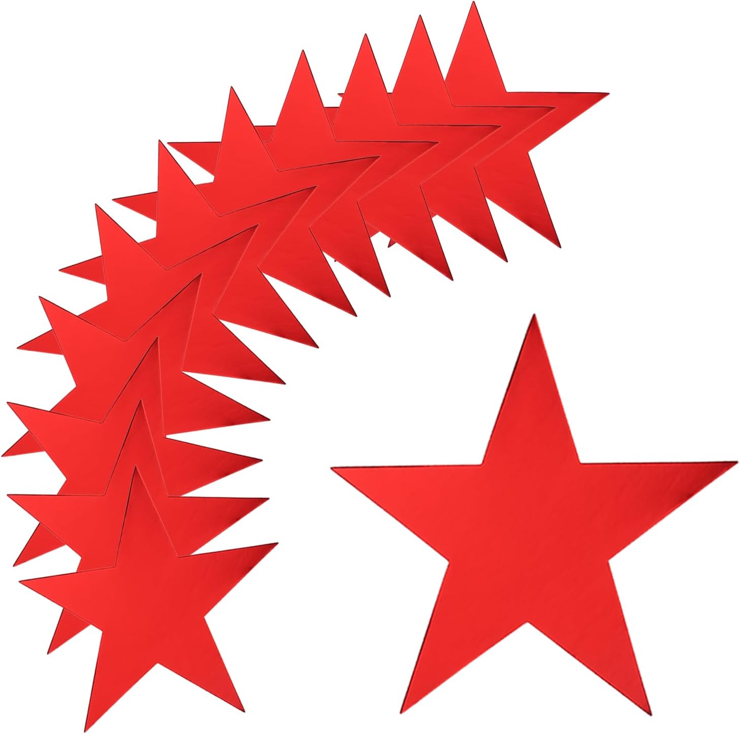 MECCANIXITY 1 Roll Laser Star Stickers 1 Inch DIY Adhesive Sparkling Labels for