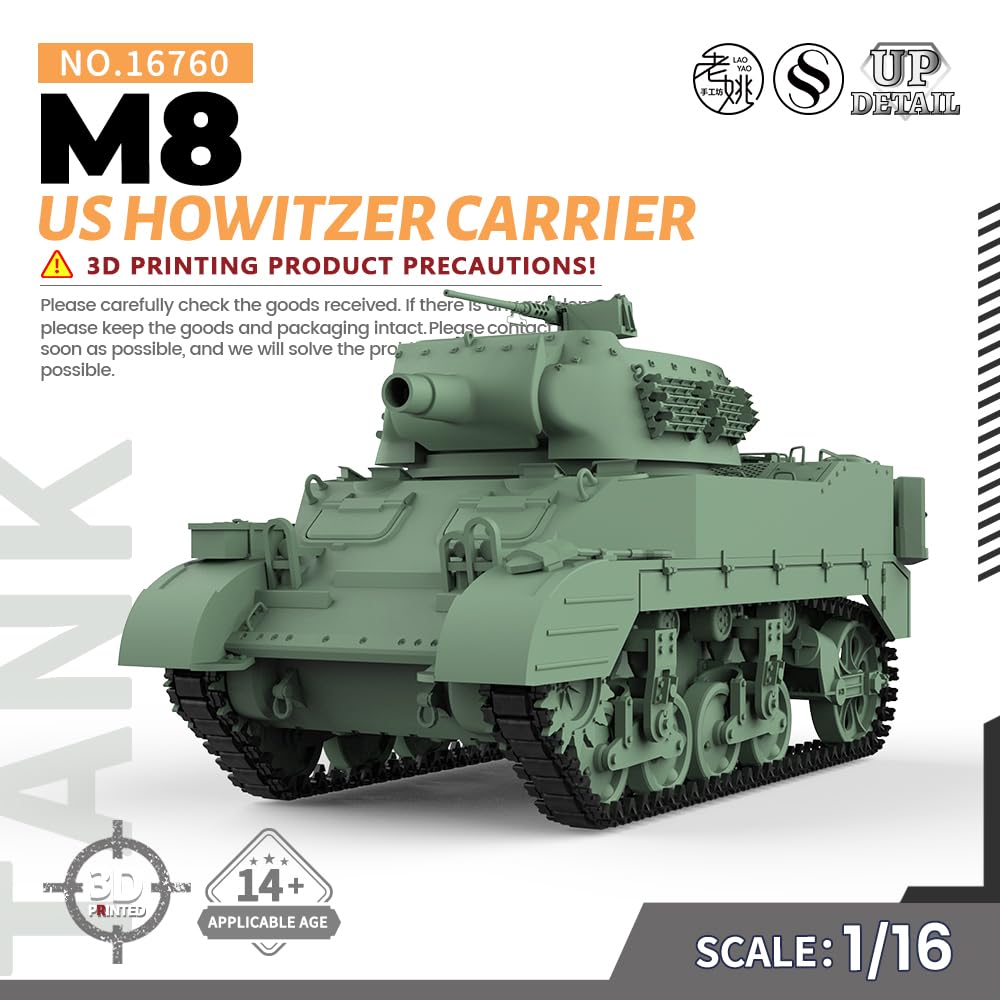 MRY-SFW SS16760 1/16 zestaw modelowy US M8 nosidełko haubicy