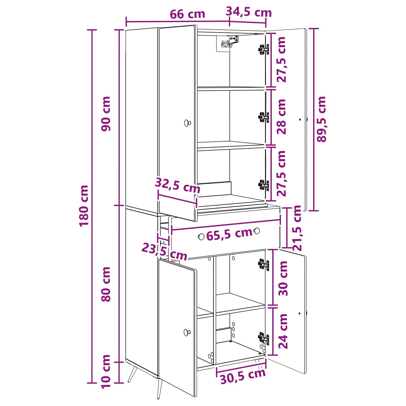 Hothingwell Möbel mit Fächern, Betongrau, 2-teilig | Modernes Design, ergonomische Rückenlehne, pflegeleicht, anpassbar