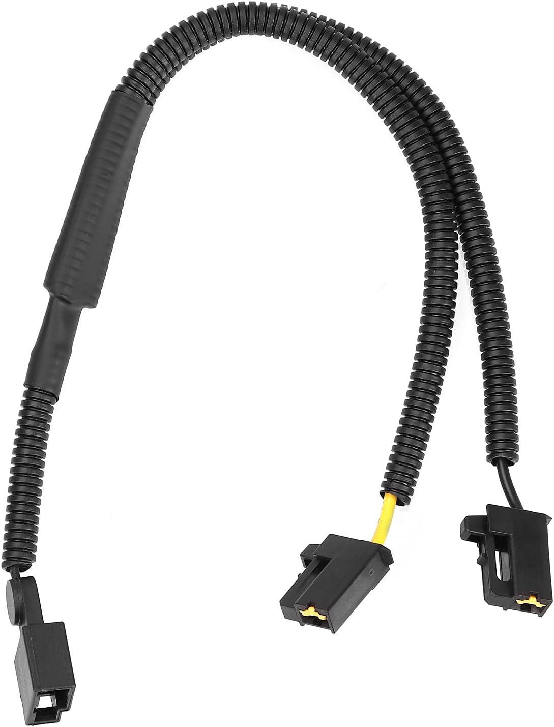 Car Horn Wiring Harness Pigtail Socke, 1 to 2 Horn Adapter Connector Y Type Horn Special Plug Wiring Kit Compatible with Toyota Car Truck Horn Plug and Play.