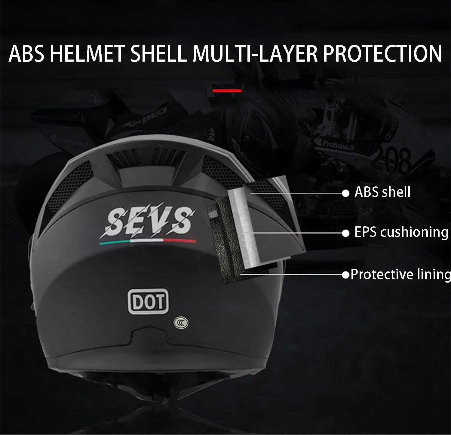 Bluetooth Casco Moto Modular, ECE Homologado Casco Abatible con Antivaho Doble Visera, Micrófono, Carcasa Alta Resistencia, Guantes Cubrecarapara Adultos Carreras Carretera 2,Large
