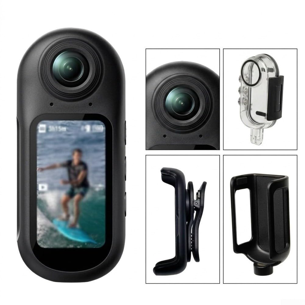 4K Action Camera, Anti-Shake Impermeabile Vlog Recorder Portatile