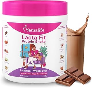Mamalife Lacta Fit Protein Powder Shake for Feeding Mothers. Postpartum Weight Loss, Better Lactation, Less Body Pain. Whe Price In India